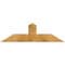 Ekena Millwork Portland Rough Sawn Timber Gable Bracket, Western Red Cedar, 48"W x 14"H x 4"D x 6"F, 7/12 Pitch GBW048X14X0406POR00RWR - alternate 1